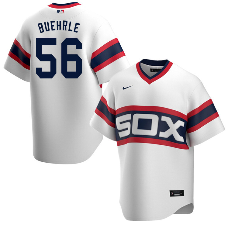 Nike Men #56 Mark Buehrle Chicago White Sox Baseball Jerseys Sale-White